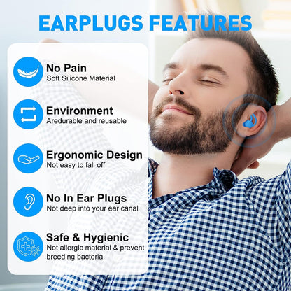 Noise Cancelling Anti Snoring Ear Plugs