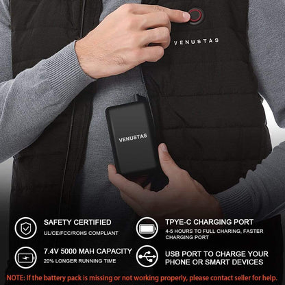 Men's Heated Vest 7.4V